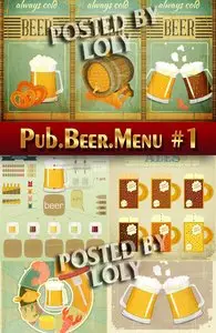 Beer Menu #1 - Stock Vector