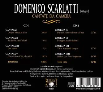 Daniele Boccaccio, Ensemble Seicento Italiano,  Lavinia Bertotti - Domenico Scarlatti: Cantate da Camera (2008)