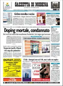 LA GAZZETTA DI MODENA DEL 22 GENNAIO 2010