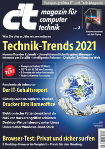 c't Magazin für Computertechnik - 02 Januar 2021