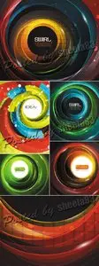Abstract Smooth Wave Backgrounds Vector