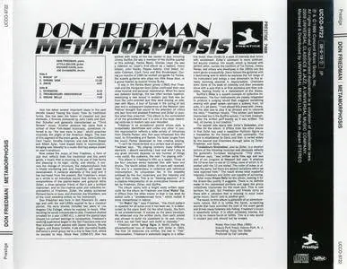 Don Friedman - Metamorphosis (1966) {2014 Japan Prestige Masters Collection 1000 Series UCCO-90266}