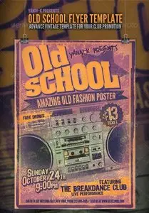 GraphicRiver Old School Flyer Template