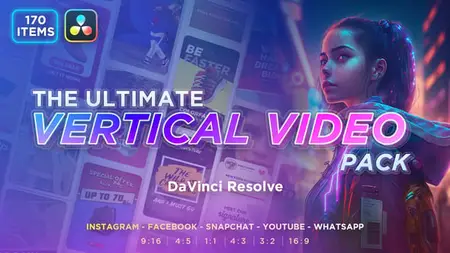 The Ultimate Vertical Video Pack - DaVinci Resolve 46022320