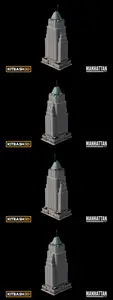 Kitbash: Manhattan - Residential Tower 3D MAZNP6J
