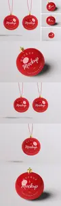 Christmas Ball Mockup 56BPEJ8