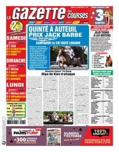 La Gazette des Courses - 11 Octobre 2025
