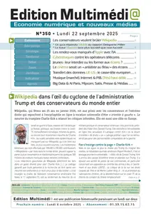 Edition Multimédi@ N.350 - 22 Septembre 2025