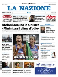 La Nazione Siena - 14 Settembre 2025