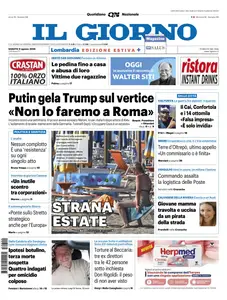 Il Giorno Bergamo Brescia - 9 Agosto 2025