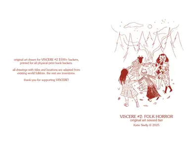 Viscere 002-Folk Horror Original Art ZINE 2025 digital DrVink