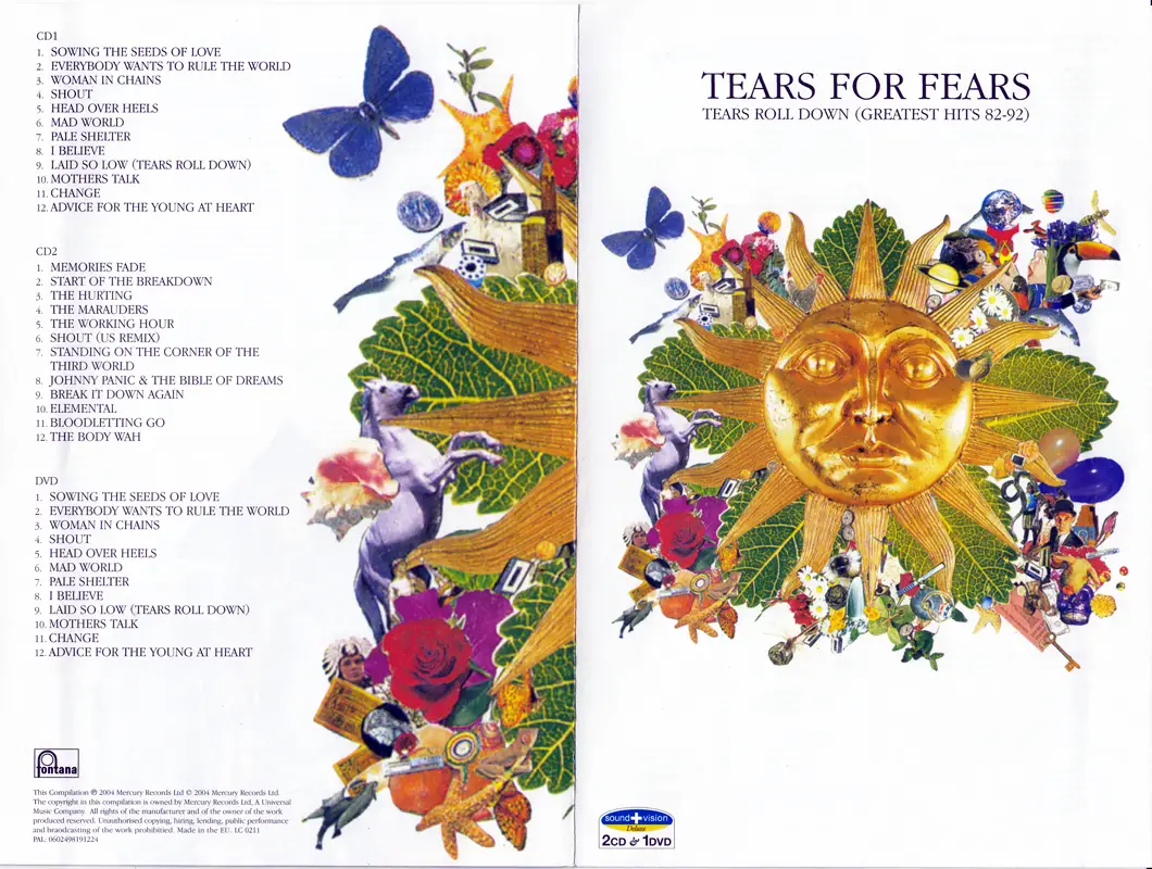 Tears For Fears Tears Roll Down Greatest Hits 82 92 2004 2cd Dvd Avaxhome 