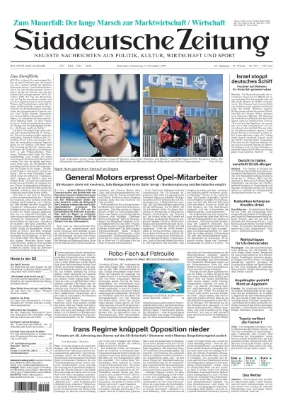 Sueddeutsche Zeitung vom 05.11.2009