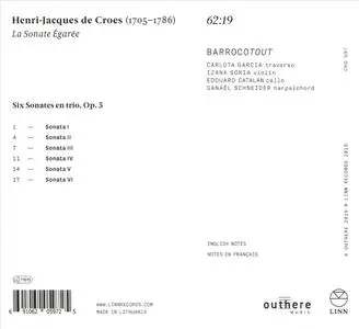 BarrocoTout - Henri-Jacques de Croes: La Sonate Égarée (2019)