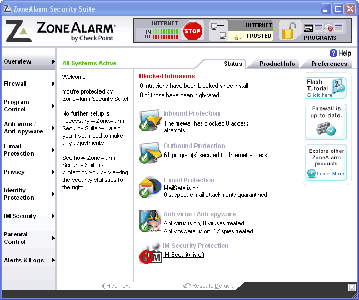 ZoneAlarm Internet Security Suite ver.7.0.334.000