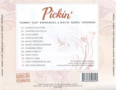 Tommy Emmanuel & David Grisman - Pickin' (2017)