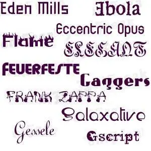 Mostwanted Font Part 3 [from E to G]