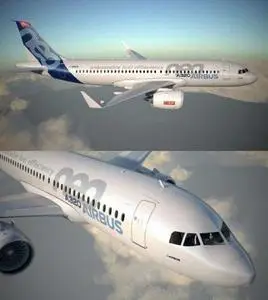 Airbus A320 NEO 3D Model (New Format)