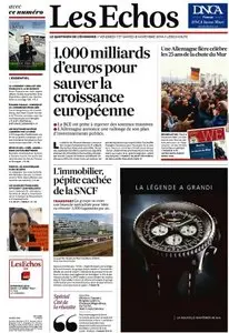 Les Echos du 7 au 8  Novembre 2014
