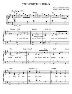 Two for the road - Henry Mancini (Easy Piano)