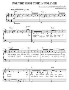 For The First Time In Forever (from Disney's Frozen) - Kristen Bell & Idina Menzel (Easy Piano)