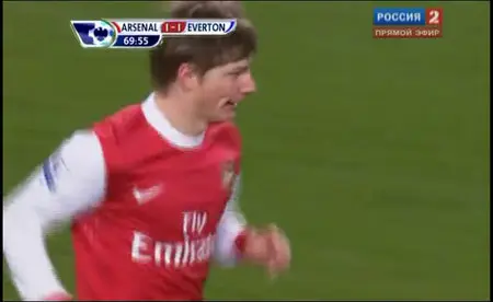 Arsenal-Everton 2-1. Goal Arshavin.