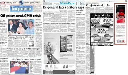 Philippine Daily Inquirer – August 12, 2005