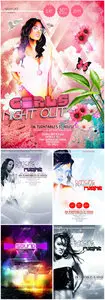 Dancing Night Party Flyer PSD Template Pack 1