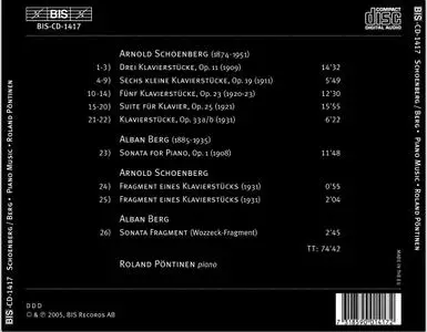 Roland Pöntinen - Schoenberg & Berg: Piano Music (2005)
