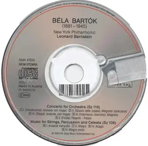 Bartok - Bernstein - Concerto for Orchestra and Music for Strings, Percussion, and Celesta (1992)