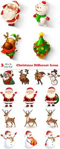 Vectors - Christmas Different Icons