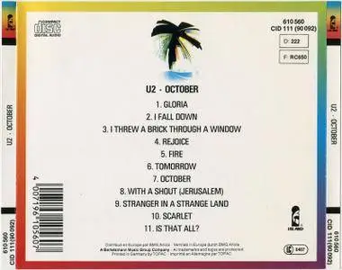 U2 - October (1981)
