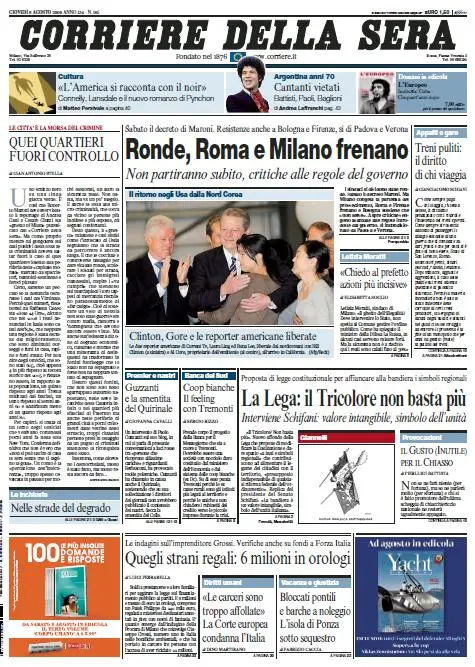 Il Corriere della Sera (06-08-09)