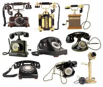 Old Telephones - Clipart for Photoshop 