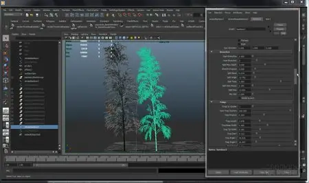 Creating Trees in Maya / Paint Effects