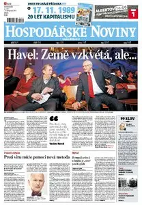 Hospodarske noviny (CZ Wirtschaftszeitung) from 16. 11. 2009