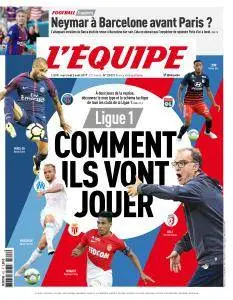 L'equipe du Mercredi 2 Août 2017