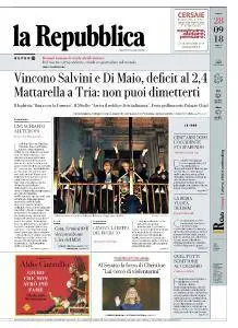 la Repubblica - 28 Settembre 2018