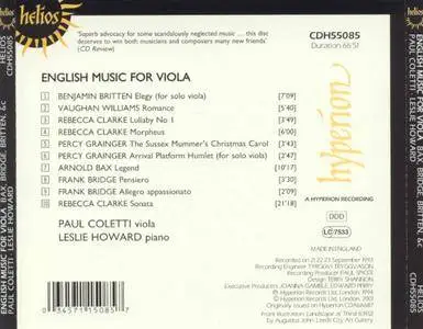Paul Coletti, Leslie Howard - English Music for Viola (2001) Re-Up