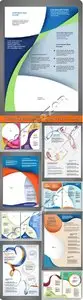 Brochure and flyer layout vector set 49