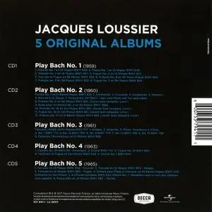 Jacques Loussier Play Bach - 5 Original Albums (2017)