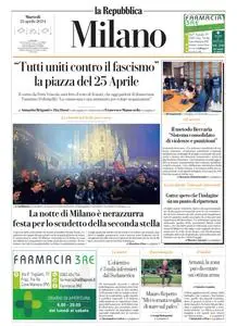 la Repubblica Milano - 23 Aprile 2024