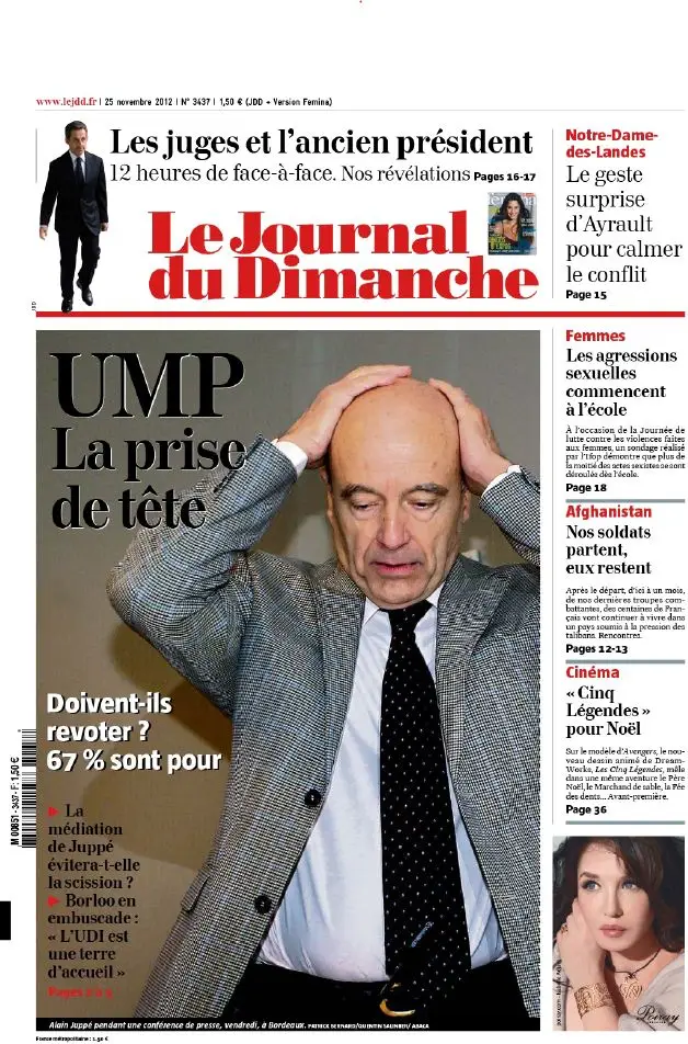 Le Journal du Dimanche - 25 Novembre 2012