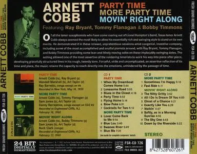 Arnett Cobb - Party Time + More Party Time + Movin' Right Along (2012) {2CD Set, Fresh Sound FSR-CD726 rec 1959-1960}