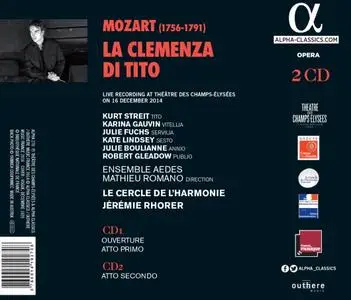 Le Cercle de l'Harmonie, Jérémie Rhorer - Mozart: La clemenza di Tito (2017)