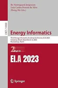 Energy Informatics: Third Energy Informatics Academy Conference, EI.A 2023, Part II
