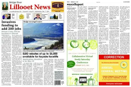 Bridge River Lillooet News – February 17, 2021