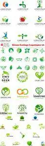 Vectors - Green Ecology Logotypes 16