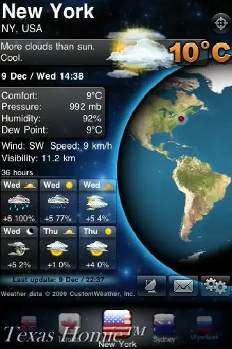 MegaWeather v2.93 iPhone-iPodTouch