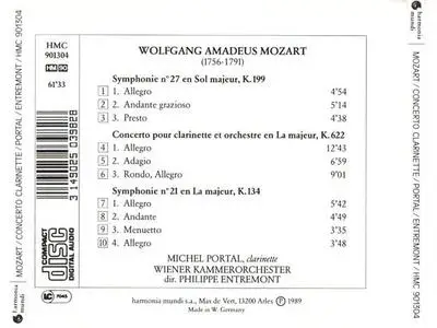 MOZART - Concerto pour clarinette et orchestre K.622